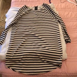 Long sleeve striped dress